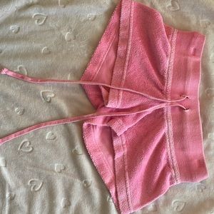 girls pink hartail shorts!!